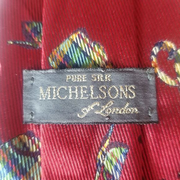 Michelsons of London Pure Silk Tie Teapots - Picture 2 of 5